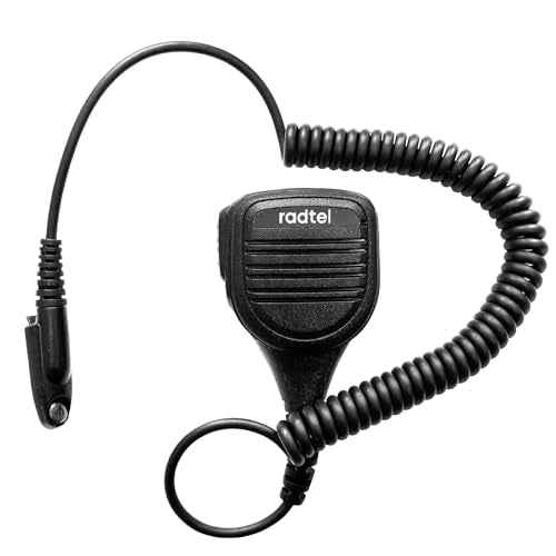 radtel Heavy Duty Waterproof Speaker Mic for RT-880 RT-880G RT-6D RT-6D PRO IRadio UV-98 Plus Radios, Noise-Cancelling Walkie Talkie Microphone
