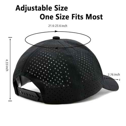 Quick Dry Trucker Hat for Men & Women, Laser Cut Mesh Baseball Cap for Outdoor Sports, Running, Workouts