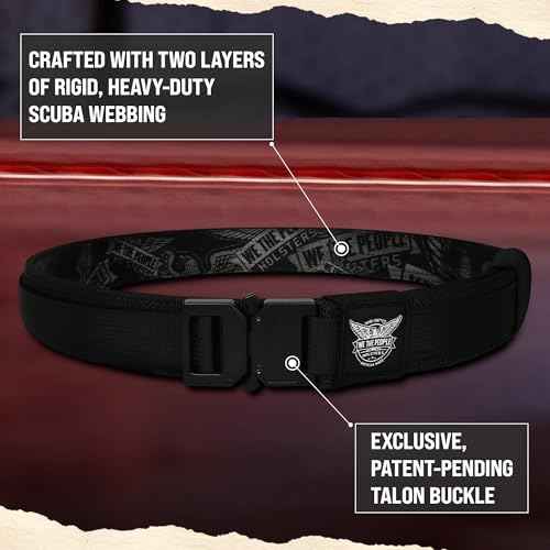 We The People Holsters - Tactical Gun Belt with Talon Buckle - Tactical Gun Belt for Concealed Carry