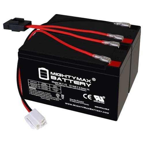 Mighty Max 12V 7Ah SLA Battery & Harness Kit for Razor Ride-On Toys - Extended Range
