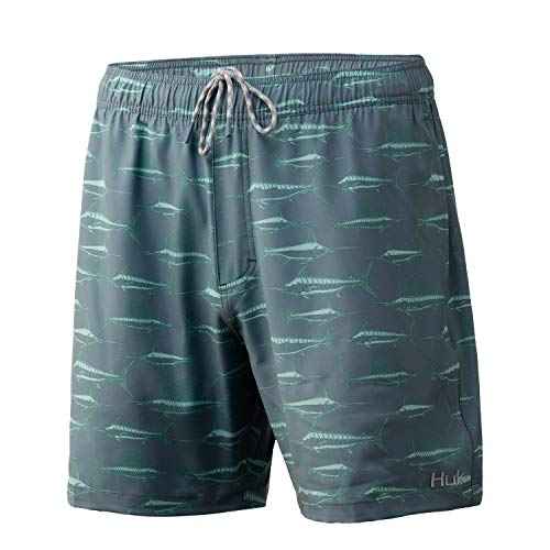 HUK Mens Playa Short|Quick-Drying Fishing & Swimming Shorts +UPF 30
