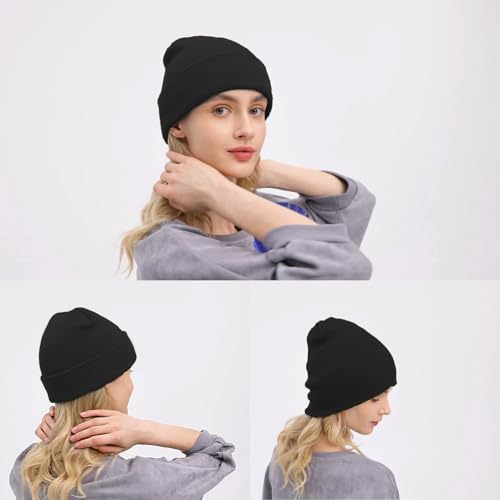 Ruqizhi Beanie Hats for Men Women Slouchy Beanie Hats Winter Knit Cuffed Beanie Soft Hat