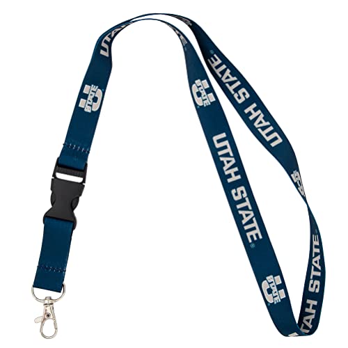 Utah State University Desert Cactus Lanyard with Snap Buckle - Blue