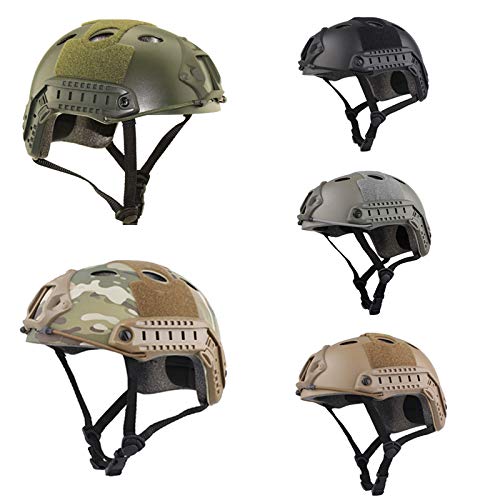 ATAIRSOFT PJ Type Tactical Paintball Airsoft Fast Helmet Green