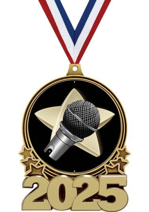 Microphone Soloist Medal, Singing 2025 Gold Medal Awards