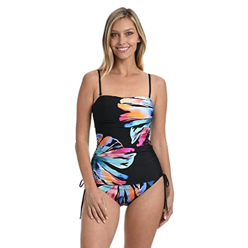 La Blanca Womens Bandeau Tankini Swimsuit Top