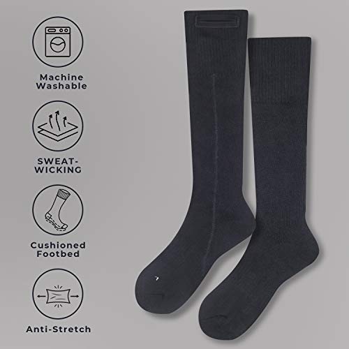 ORORO Heated Socks for Men Women, Rechargeable Electric Socks for Cold Feet