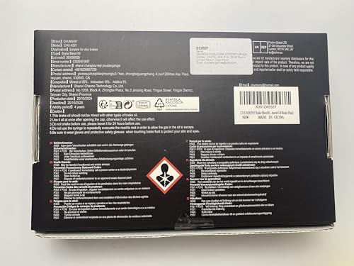 CHUMXINY Brake Bleed Kit for Shimano, TEKTRO, TRP Hydraulic Disc Brakes. Mountain Bike Brake Bleed Kit Includes Transparent Funnel, 120ML Mineral Oil Brake Fluid.