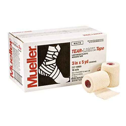 Mueller 3 Inches x 5 Yards Tear-Light Sports First Aid Tape