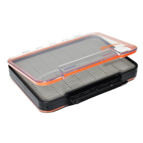 Fly Box for Fly Files Large Waterproof Ice Jig Box - Grey Foam Insert
