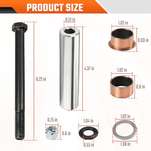 Golf Cart Spindle Bushing Kit for EZGO TXT/PDS Vehicles - Copper Sleeve Repair