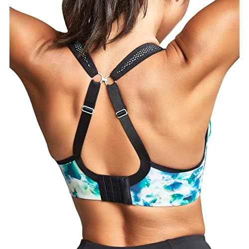 Panache Women's High Impact Underwire Sports Bra, Digital Bloom, 28HH
