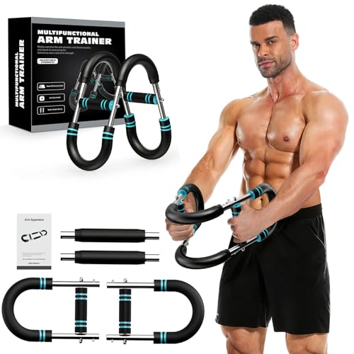 Blue Adjustable Arm & Chest Workout Trainer - 20-60lb Resistance