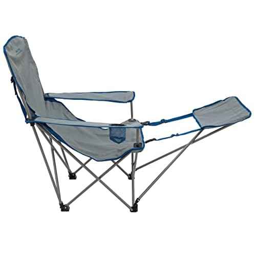 ALPS Mountaineering Escape Lounge Camping Chairs for Adults with Footrest and Adjustable Armrests, Sturdy Steel Frame, Compact Foldable Design, and Carry Bag