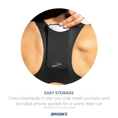 Brooks Women's 3 Pocket Sports Bra for Running, Workouts & Sports
