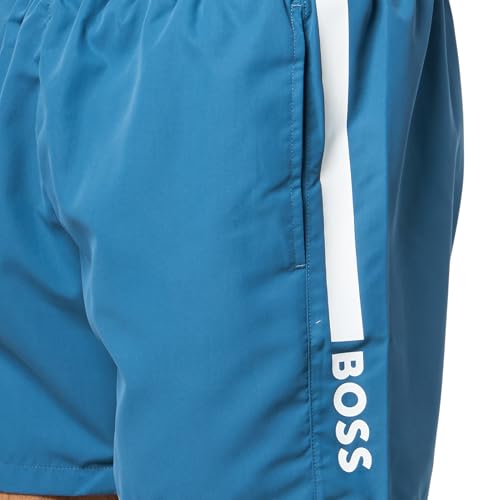 BOSS Men's Standard Vertical Logo Swim Trunk