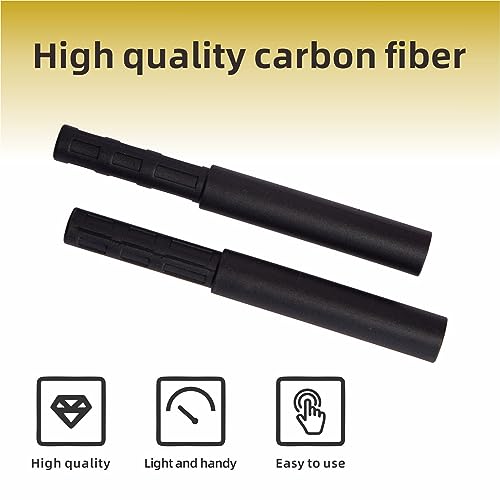 Golf Club Shaft Extension Kit - 8 Pcs 0.49 Inch Carbon Fiber Shaft Extensions for Irons, Putter, Driver