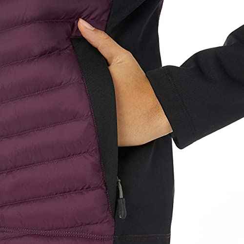 32 Degrees Womens Mixed Media Jacket (Potent Purple, Large)