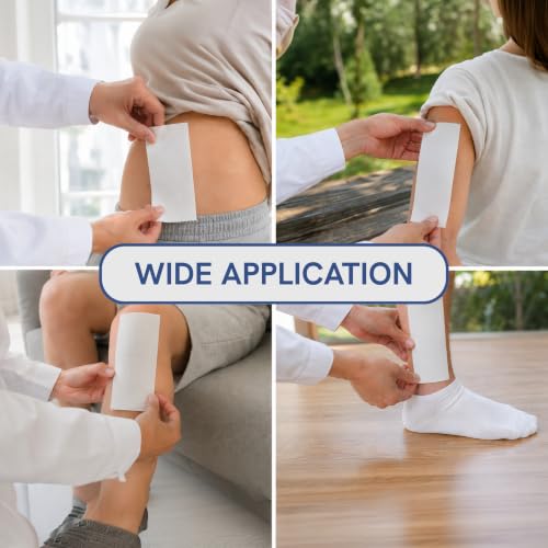 Non-Stick Gauze Pads 3x8 Inch - Pack of 50 Wound Dressings, Absorbent & Painless Removal