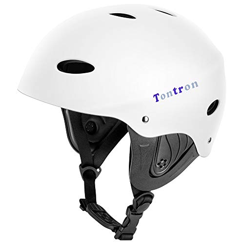 Kayaking Wakeboarding Waterskiing Helmet - Matte White Pearl, Large