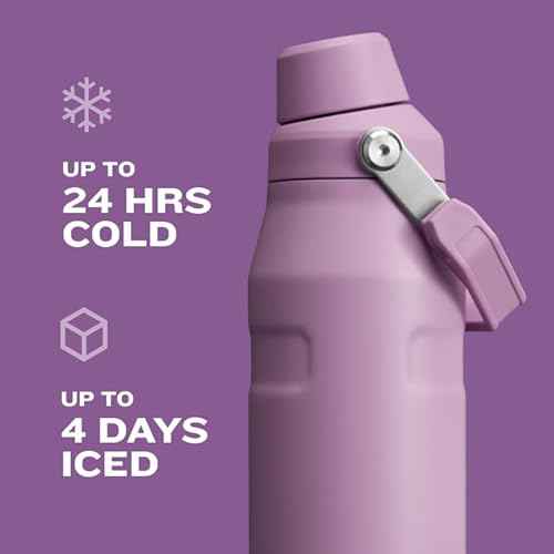 Stanley IceFlow Fast Flow Water Bottle | Angled Spout Lid | Lightweight & Leakproof for Travel & Sports | Insulated Stainless Steel | BPA-Free
