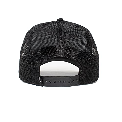 Unisex Adjustable Snapback Trucker Hat - Black, One Size