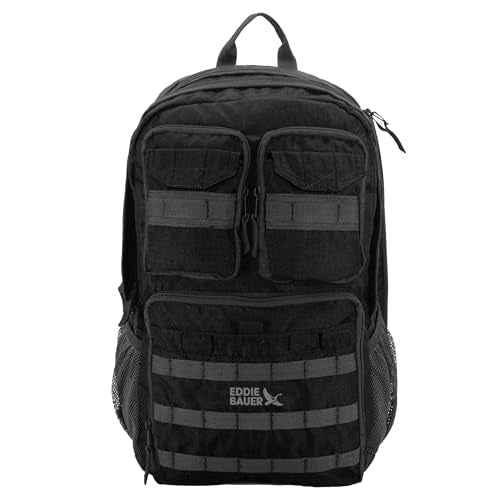 Eddie Bauer Cargo Tactical Backpack | Adventure | Heavy Duty | Outdoor | Water Resistant | 600D Polyester