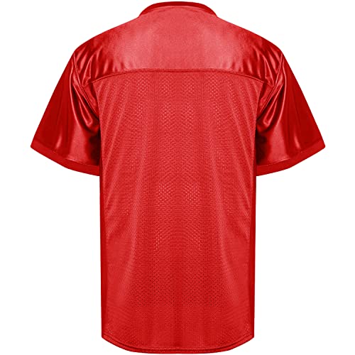 Phoneutrix Football Jersey 3X-Large Red Sports T-Shirt Hip Hop Party Wear