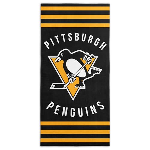 NHL Pittsburgh Penguins Beach Towel - 30x60 Inch Cotton Polyester Fan Gear