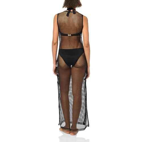 HUGO womens Hazel Sheer Tube Dress Coverup