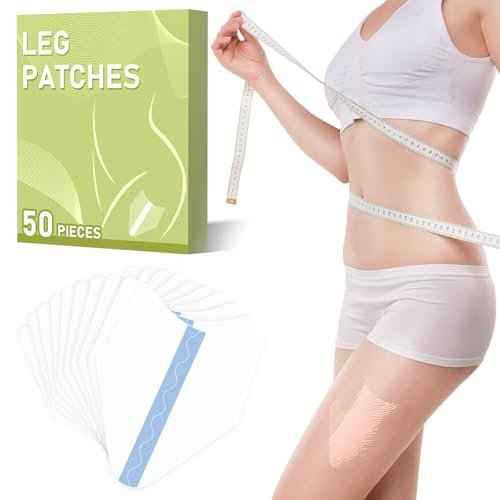 50PCS Thigh Lift Tape - Lift and Glow Patches Legs Invisible Waterproof Adhesive Body Tape, Anti Friction Invisible Patchs for Daily Use