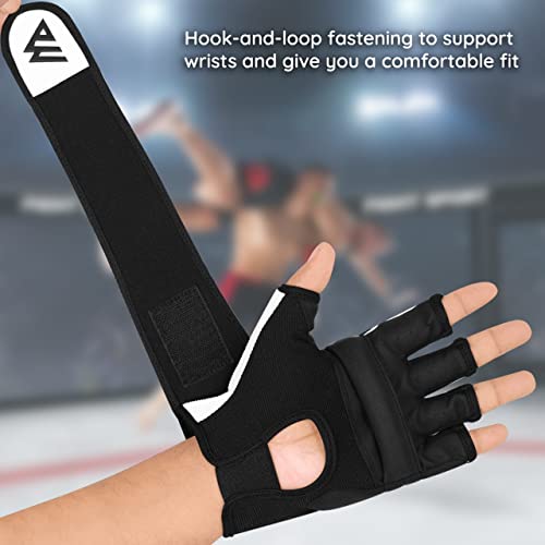 Large Black Boxing Gloves for MMA Karate Kickboxing Training
