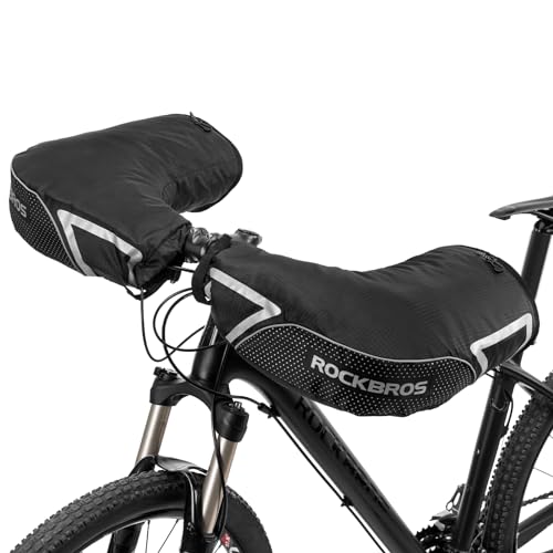 Winter Bike Handlebar Mittens for Cold Weather Cycling - MTB & Commuter