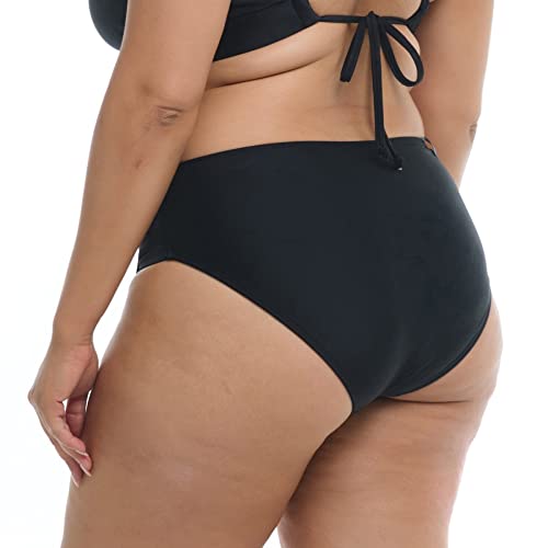 Body Glove Women's Retro Plus High Waist Bikini Bottom Swimsuit, Available in Sizes 1x, 2X, 3X