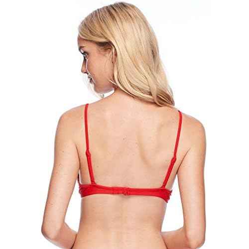 Body Glove Women's Standard Smoothies Greta Solid Molded Cup Underwire Push Up Bikini Top