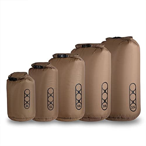 Eberlestock Cirrus Ultralight 3L Dry Bag - Dry Earth, Compact Waterproof Storage
