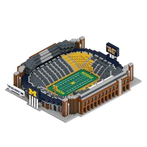 FOCO NCAA Unisex-Adult NCAA College 3D BRXLZ Puzzle Team Football Stadium