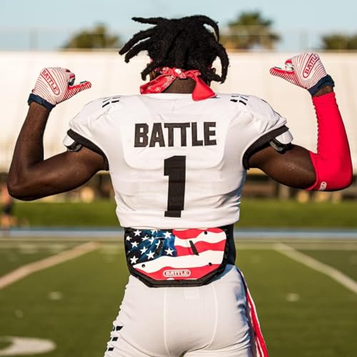 Battle Football Back Plate – Hard Shell Back Protector with Contoured Foam (Florida Variation)