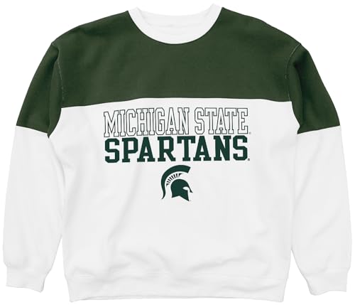 Michigan State Spartans Blue 84 NCAA Crewneck Sweatshirt - XX-Large White