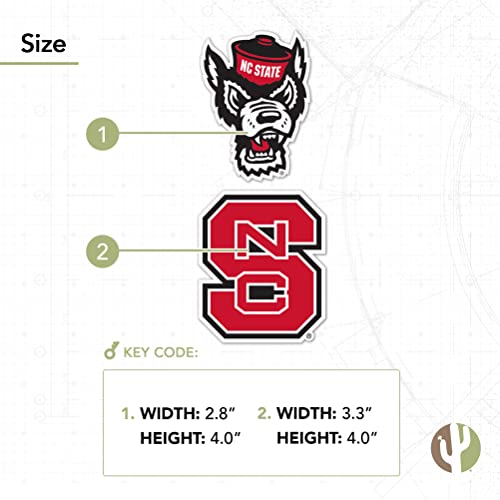 NC State University Sticker Decal - 4 Inch Official Fan Gear