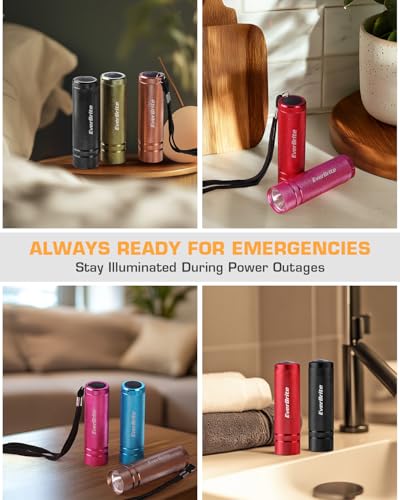 30-Pack Aluminum Mini LED Flashlights - Portable Compact Bulk Set with Batteries