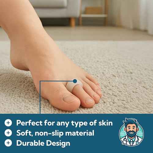 Dr. J's One Step Shop Hammertoe Relief Pads ? Podiatrist Recommended Silicone Supports for Alignment and Offloading ? 2 Pairs (4-Pack) Soft Gel Cushions for Mallet, Claw, and Bent Toes ? Unisex Foot Support