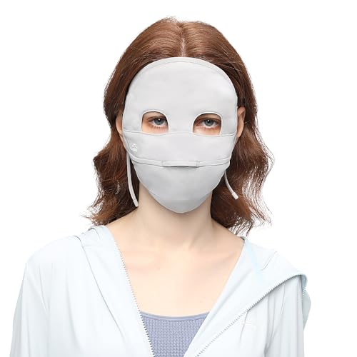 Women Anti UV Full Face Cover UPF 50+ Summer Breathable Face Mask Sunscreen Sports Neck Gaiter SLF5M038T