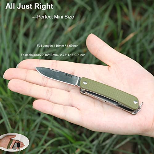 Ruike S31 6-in-1 Small Pocket Knife Multitool with G10 Handle & 12C27 Steel Blade