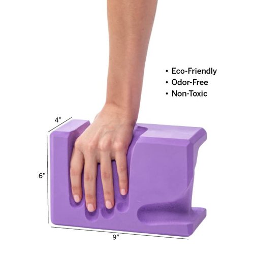 WRIST Buddy® Yoga Blocks 2 Pack | Reduces and Prevents Wrist Pain, Enhances Comfort Stability and Grip Strength on the Blocks | Hand-Shaped Blocks | EVA Yoga Accessories Set | Best Gifts for Yoga