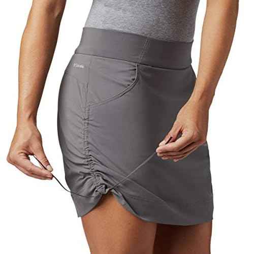 Columbia Women's Standard Anytime Casual Skort, City Grey-Legacy, X-Large