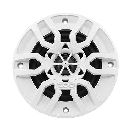 DS18 MP4/WH White Marine Speaker - 4", 2-Way, 150W Max, 100% UV Stable, IPX5 Marine, 4 Ohms - for All Elements, UTV, ATV & Jeeps (2 Speakers)