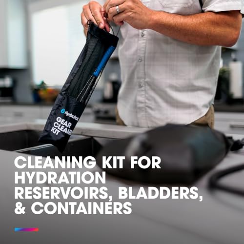 HydraPak Water Bottle & Hydration System Cleaning Kit with Tube & Bristle Brushes