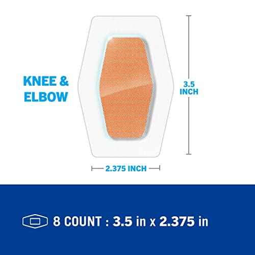 Nexcare Bulk Waterproof Clear Bandages for Knee and Elbow, Stays On in Water, Covers and Protects, 8-Count Packages (Pack of 24)
