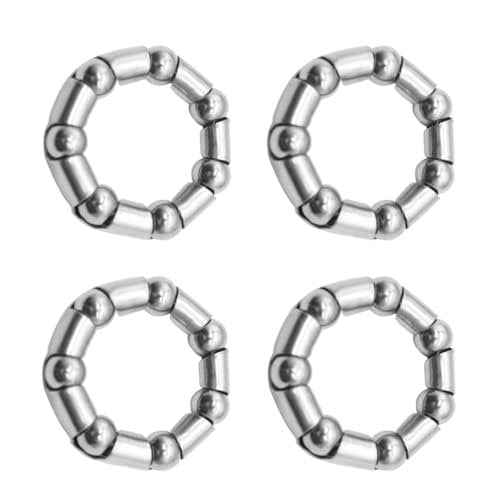 4pcs Bike Ball Bearing Retainer£¬Bicycle Ball Bearings, 8mm(5/16 Inch) X 7 Balls for Bike Crank Bottom Bracket Retainer Bike Parts Repair Accessories